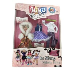 Juku Couture Clothing for Girls Dolls  Ice Skating Toys Fun Fashion
